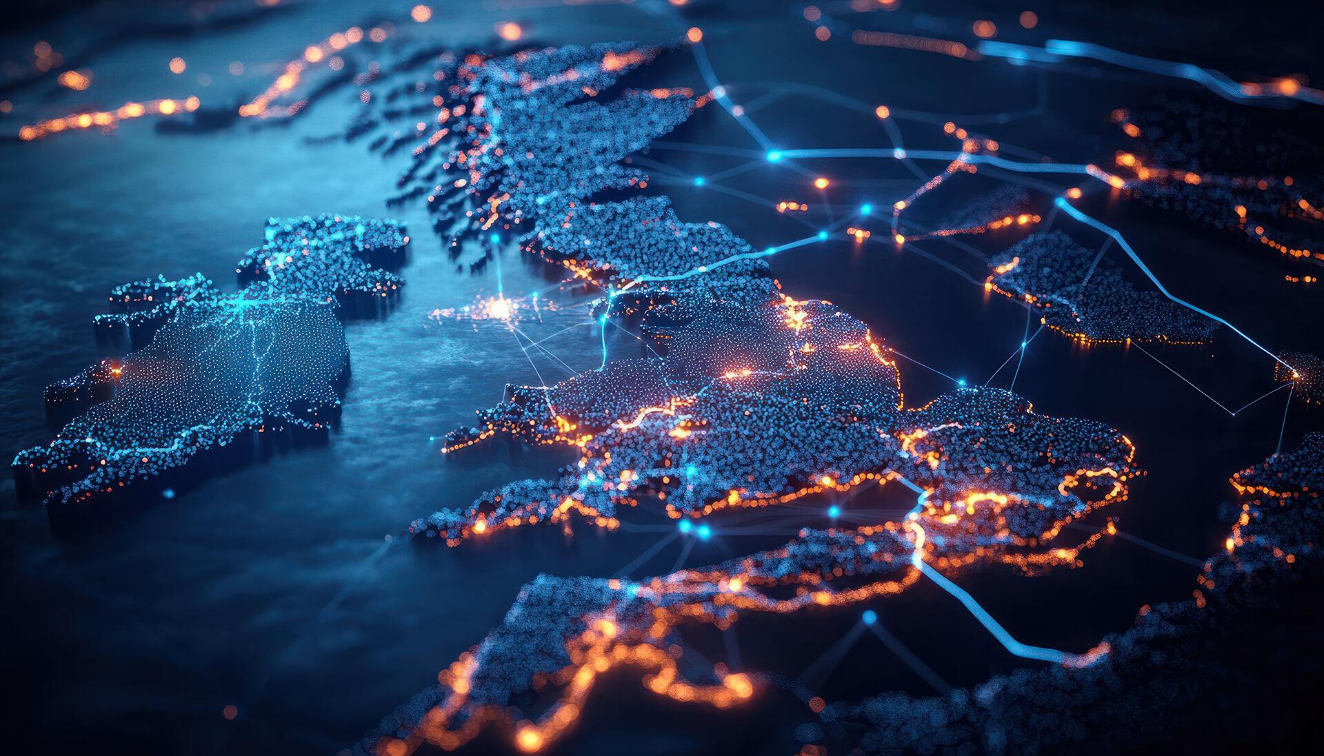 Visual cyber representatyion of the UK